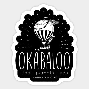 OKABALOO WHITE LOGO Sticker